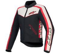 Alpinestars Stella T-Dyno WR Ladies Motorcycle Textile Jacket, black-red-beige, size M for Women