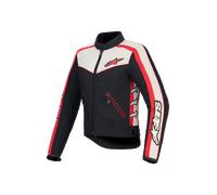Alpinestars Stella T-Dyno WR Ladies Motorcycle Textile Jacket, black-red-beige, size XL for Women
