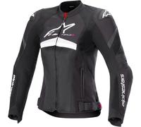 Alpinestars Stella T-GP Plus R V4 Airflow Ladies Motorcycle Textile Jacket, black-white, size XS for Men