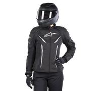 Alpinestars Stella T-Jaws V3 Waterproof Ladies Motorcycle Textile Jacket, black-white, size XS for Women
