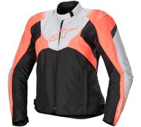 Alpinestars Stella T-Jaws V4 Waterproof Jacket - Black / Ice Grey / Fluo Coral