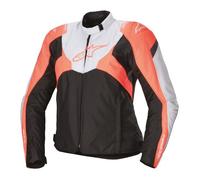 Alpinestars Stella T-Jaws V4 WP Waterproof Bike Jacket Black Ice Grey Fluo Coral