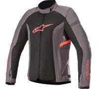 Alpinestars Stella T-Kira V2 Air Ladies Motorcycle Textile Jacket, black-grey-pink, size S for Women
