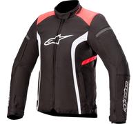 Alpinestars Stella T-Kira V2 Waterproof Motorbike Textile Jacket - Black / Coral