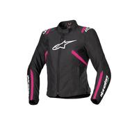 Alpinestars Stella T-SPS V2 waterproof Ladies Motorcycle Textile Jacket, black/hotpink, size M