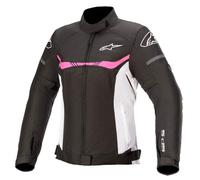 Alpinestars Stella T-SPS Waterproof Ladies Jacket - Black / White / Fuchsia