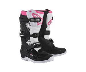 Alpinestars Stella Tech 3 MX Boots Black White Pink Womens Ladies
