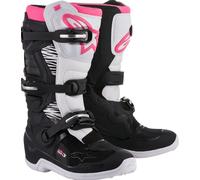 Alpinestars Stella Tech 3 Ladies Motocross Boots, black/hotpink, size 8 (39)