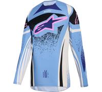 Alpinestars Stella Techstar Nomur Ladies Motocross Jersey, blue/white, size XL