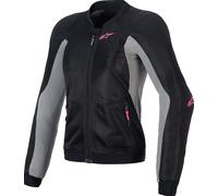Alpinestars Stella Troop-Air Women's MC Jacket Black/Ash Grey/Pink FluoL Black,Ash Grey,Pink Fluo