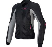 Motorcycle Jacket ALPINESTARS Women Stella Troop-Air - Black/Ash Grey / Pink