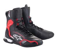 Alpinestars Superfaster Motorcycle Shoes, black-white-red, size 45 for Men