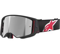 Alpinestars Supertech Corp Absolute Vision Stripe Mirror Motocross Goggles, black-red for Men