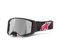 Alpinestars Supertech Corp Absolute Vision Stripe Mirror Motocross Goggles, black-red for Men