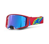 Alpinestars Supertech Corp Absolute Vision Mirror Motocross Goggles, red-blue for Men