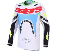 Alpinestars Supertech Dyna Motocross Jersey, purple/black/green, size S