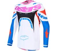 Alpinestars Supertech Dyna Motocross Jersey, white/multicolored, size L