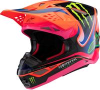 Alpinestars S-M10 Deegan ECE06 MX Helmet Orange Fluo/Purple/PinkXL Orange Fluo,Purple,Pink