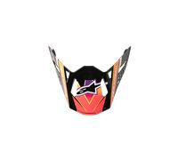 Alpinestars Supertech M10 Era Visor Pink Violet Yellow Fluo Glossy, Size: One Size