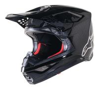 Alpinestars Supertech M10 Fame Moto Motocross MX Helmet Gloss Black/Carbon