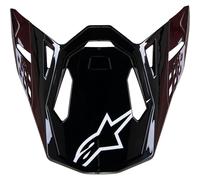 Alpinestars Supertech M10 Moto Motocross MX Helmet Peak Gloss Black/Carbon