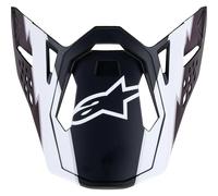 Alpinestars Supertech M10 Moto Motocross MX Helmet Peak Matt Black/White