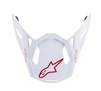 Alpinestars Supertech M10 Motorcycle Helmet Visor - Glossy White/Red 89813192