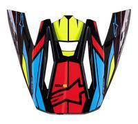 Alpinestars Supertech M5 Action 2 Moto Motocross Helmet Peak Orange/Cyan/Yellow