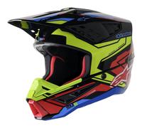 Alpinestars Supertech M5 Action 2 Moto Motocross MX Helmet Black / Yellow / Red
