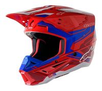Alpinestars Supertech M5 Action 2 Moto Motocross MX Helmet Gloss Red/Blue
