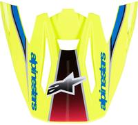 Alpinestars Supertech M5 Sail Motocross Off-Road MX Helmet Peak Yellow / Blue