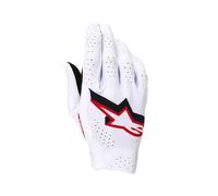 Alpinestars Supertech MX Gloves White Black Fire Red Motocross Off-Road Enduro
