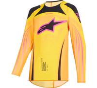 Alpinestars Supertech Nomur Youth Motocross Jersey, yellow-orange, size XL