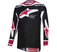 Alpinestars Supertech Pro Vista Motocross Jersey, black-red, size XL for Men