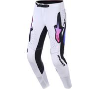 Alpinestars Supertech Pro Vista Motocross Pants, white-purple, size 36 for Men
