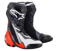 Alpinestars Supertech R Black Red Fluo White Grey Motorcycle Racing Race Boots