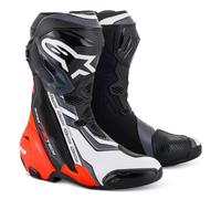 Alpinestars Supertech R Boots Black Red Fluo White Gray Pro MotoGP Racing OYB