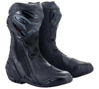 Alpinestars Supertech R Boots Motorbike Motorcycle Sports Track Race Black Black
