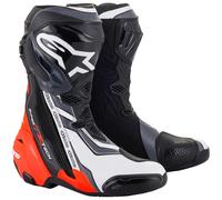 Alpinestars Supertech R Boots Motorbike Motorcycle Sports Track Race Red Fluo
