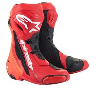Alpinestars Supertech R Bright Red Fluo Motorcycle Motorbike Sports Racing Boots