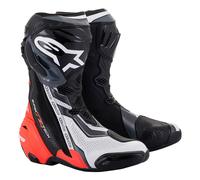 Alpinestars Supertech R Boots Motorcycle Boots (Latest Version) - Black/Red Fluo