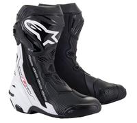 Alpinestars Supertech R Motorcycle Boots, black-white, size 44