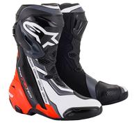 Alpinestars Supertech R (Latest Version) Motorcycle Motorbike Boots Black Red Fl