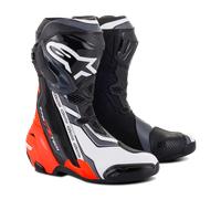 Alpinestars Supertech R MC Boots Black-Fluo Red-White-Grey 40