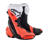 Alpinestars Supertech R Vented Motorcycle Boots, black-red, size 45