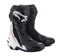 Alpinestars Supertech R Motorcycle Boots, black-white, size 44