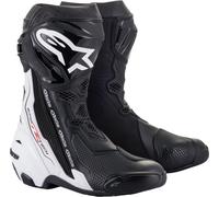 Alpinestars Supertech R Motorcycle Boots, black-white, size 48 for Men
