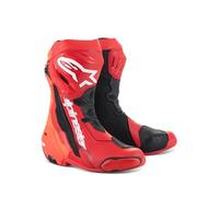 Alpinestars Supertech R Motorcycle Boots, red/black/white, 42