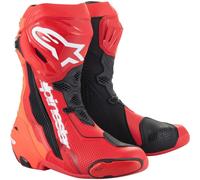 Alpinestars Supertech R Motorcycle Motorbike Boots Bright Red / Fluo Red