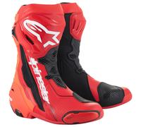 Alpinestars Supertech R Motorcycle Motorbike Boots - Bright Red/Red Flo